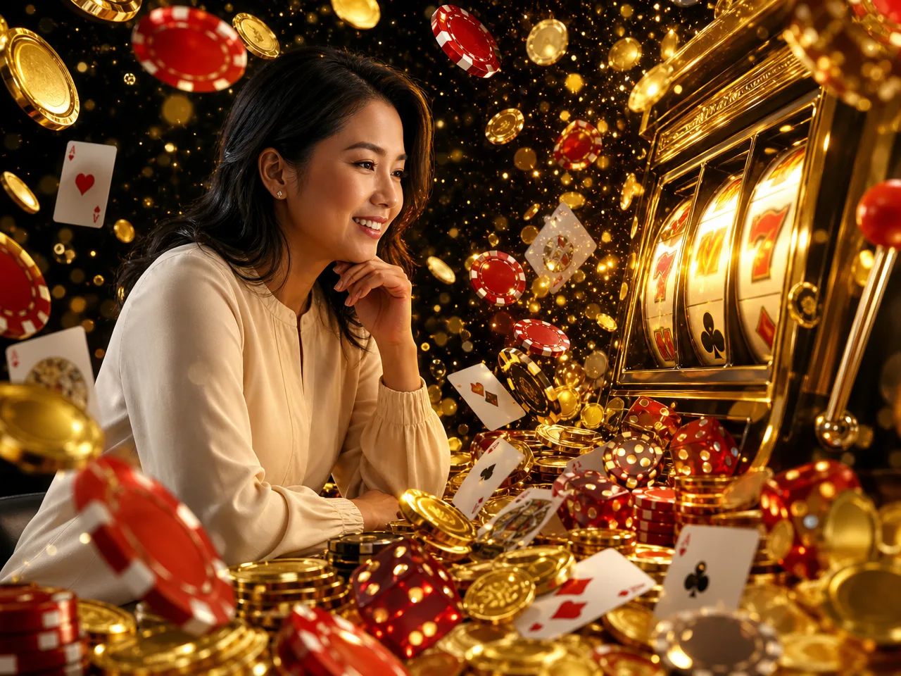 Questions About Lucky555 Games? We're Here to Help. Whether you're stuck on login, curious about a game fea… – gold slots collage illustration
